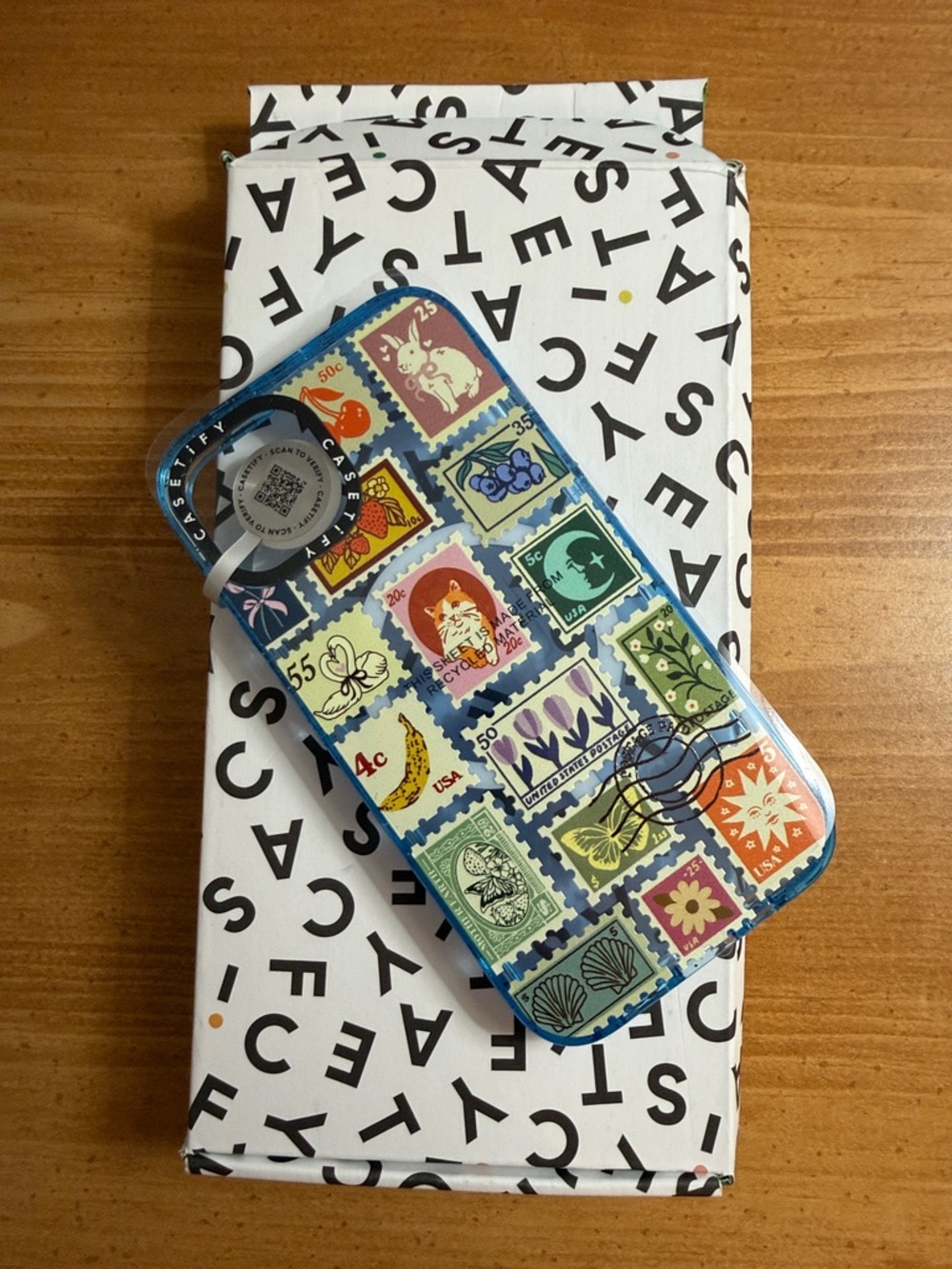 Casetify Blue Stamp Collection for iPhone 13